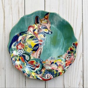 Anthropologie Starla Halfmann “Fancy Fox II” Plate